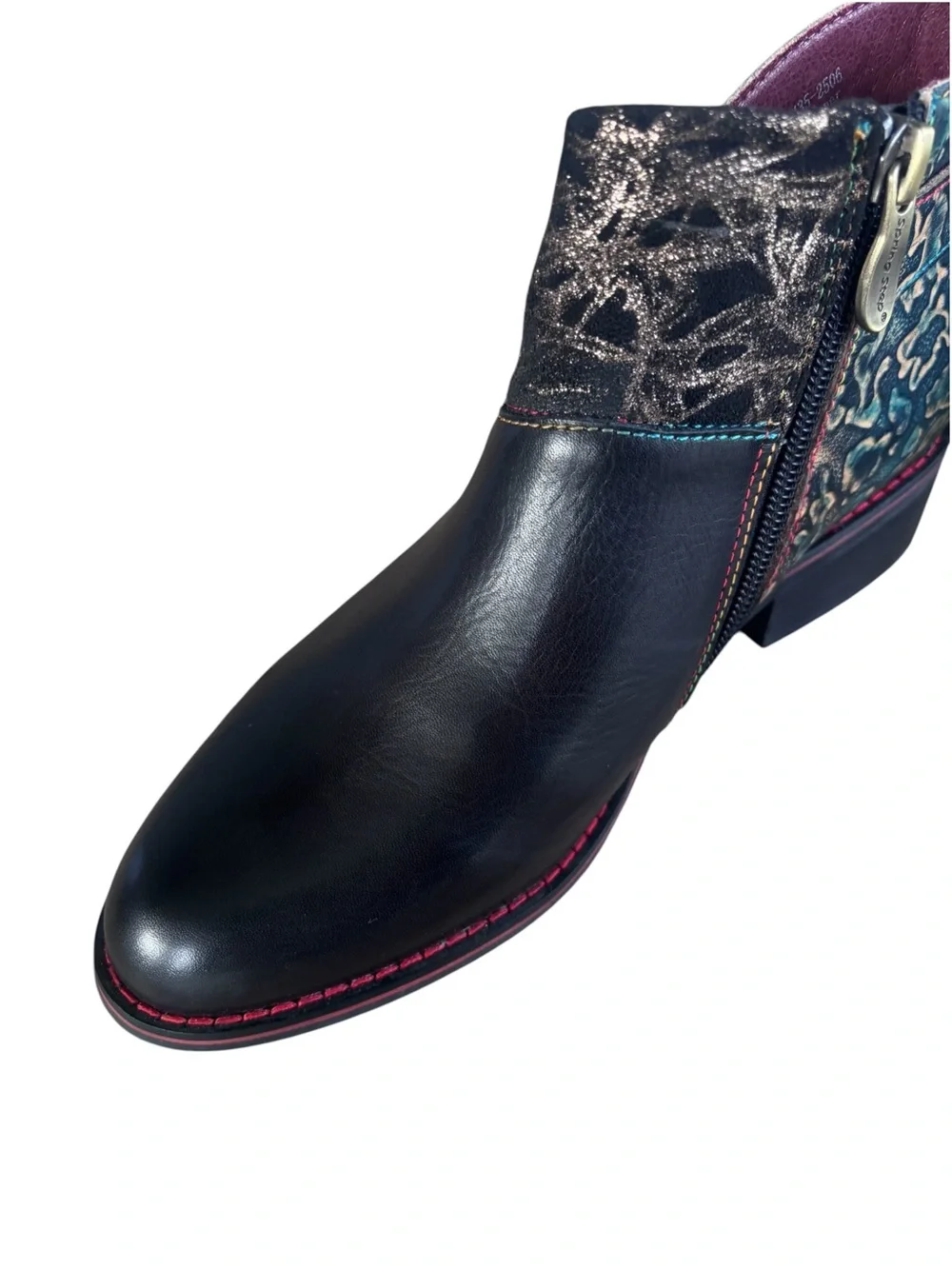 L'Artiste by Spring Step Tiatia Black Ankle Bootie